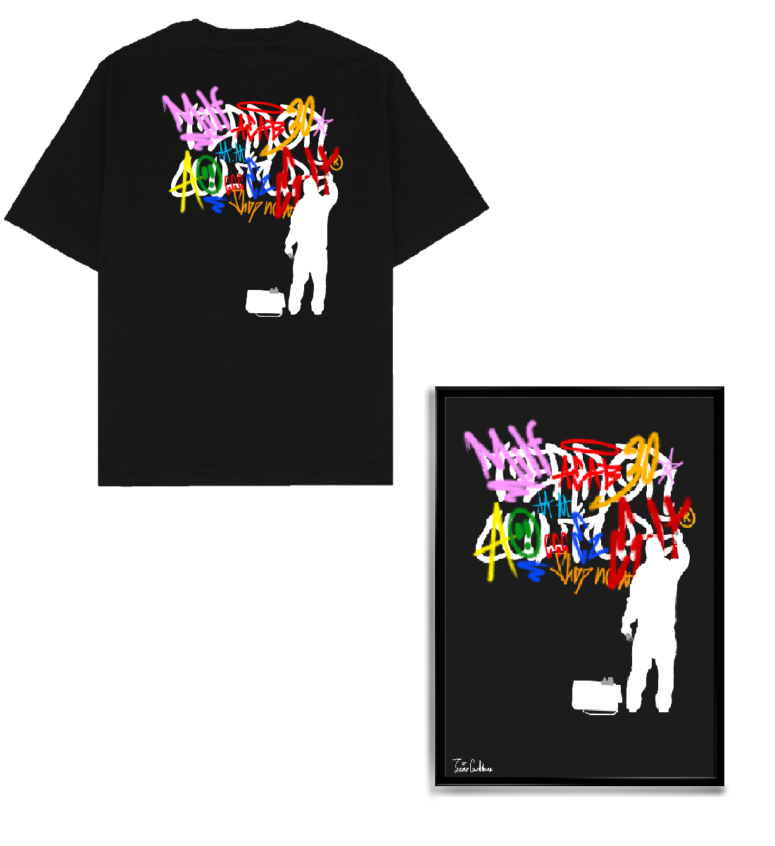 Triko "StreetArt" + A3 Print